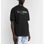 Palm Angels Paris Sprayed Logo T-Shirt 'Black/Black'