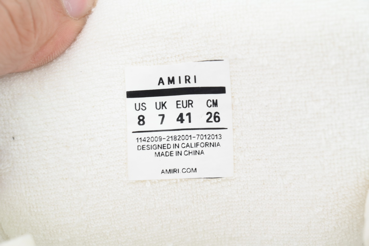 AMIRI MA -1 Sneaker White Black AMFOSR1084-001