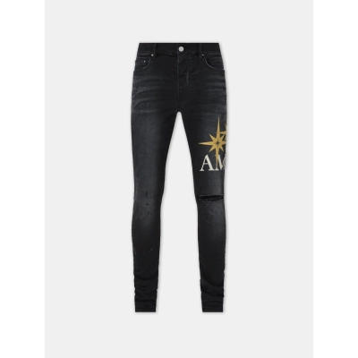 AMIRI STARBURST APPLIQUE SKINNY JEAN 01
