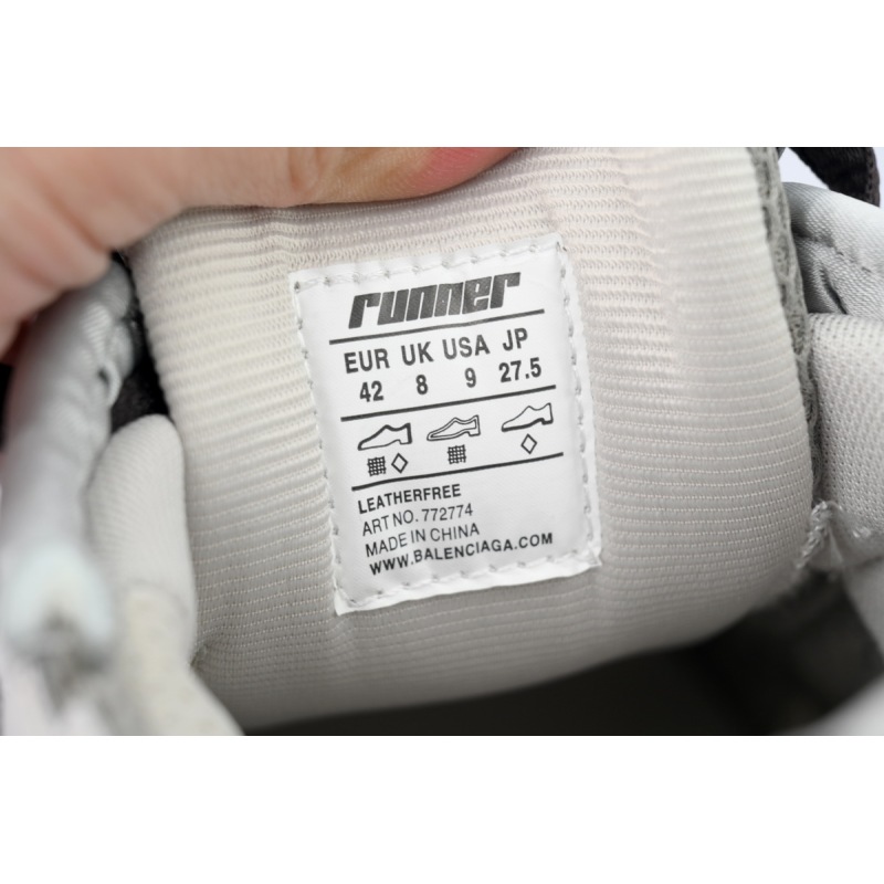 PK God Batch Balenciaga Runner Sneaker Grey 772774 W3RMU 2000