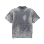 Balenciaga Back T-Shirt Medium Fit in grey painted vintage jersey