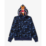 BAPE COLOR CAMO TIGER SHARK WIDE FULL ZIP DOUBLE-NAVY
