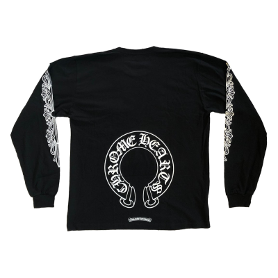 Chrome Hearts Horse Shoe L/S T-shirt Black 02