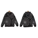 Palm Angels Spider Web Hoodie Black/Off White