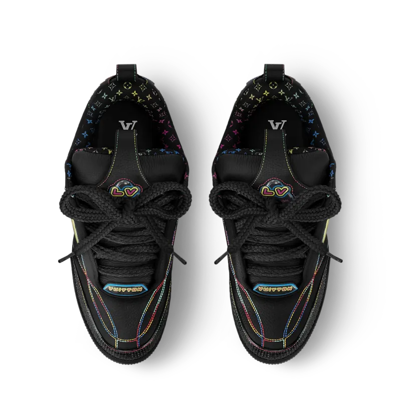 PK God Batch Louis Vuitton Skate Trainer Black