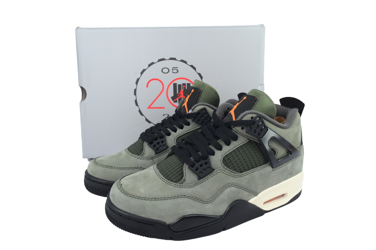 PK God Batch Undefeated x Air Jordan 4 Retro Green Black IB1519-200