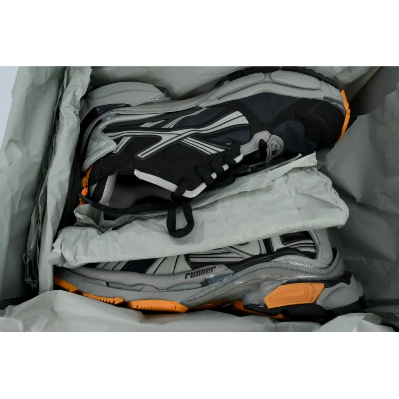 PK God Batch Balenciaga Runner Sneaker 'Black Fluo Orange' 772774 W3RNY 1878