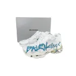 PK God Batch Balenciaga Runner Sneaker 'Graffiti - White Blue' 772774 W3RBQ 9040