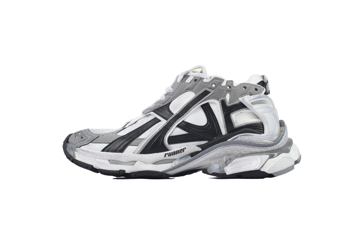 PK God Batch Balenciaga Runner Sneaker 'Grey White Black' 772774 W3RNY 9012