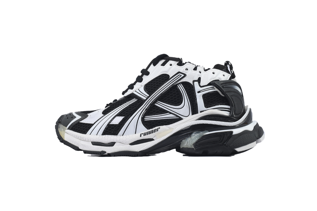 PK God Batch Balenciaga Runner Sneaker 'White Black' 772774 W3RMU 9010