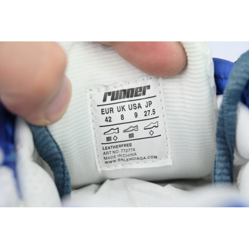 PK God Batch Balenciaga Runner Sneaker 'White Purple Blue' 772767 W3RMU 9547 