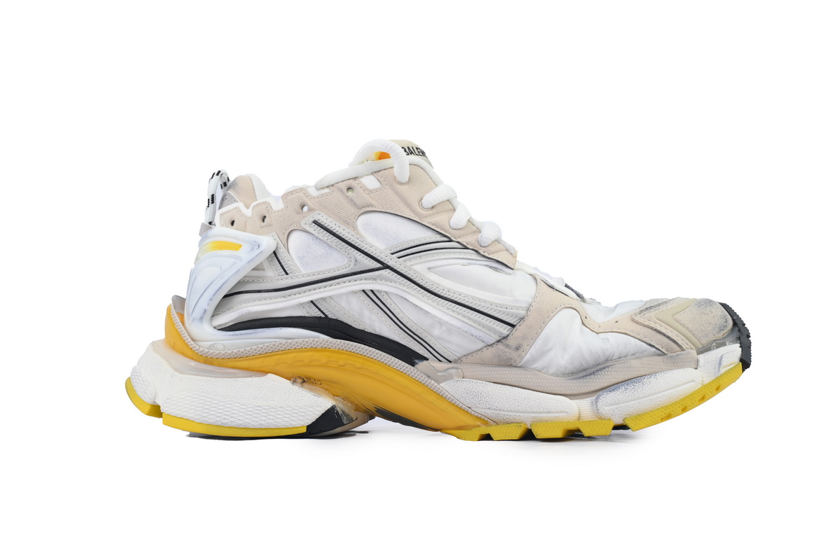 PK God Batch Balenciaga Runner Sneaker 'White Yellow' 772767 W3RNY 9170