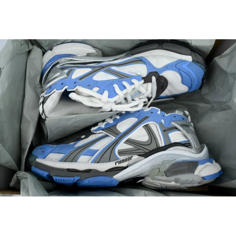 PK God Batch Balenciaga Runner Sneaker 'Worn-Out - Blue Grey' 772774 W3RNY 4912
