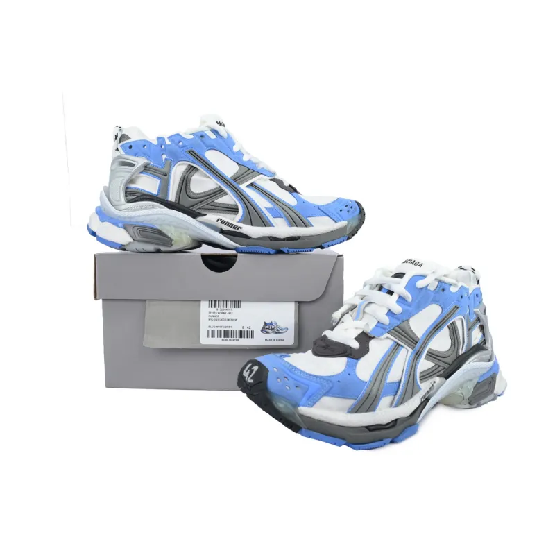 PK God Batch Balenciaga Runner Sneaker 'Worn-Out - Blue Grey' 772774 W3RNY 4912