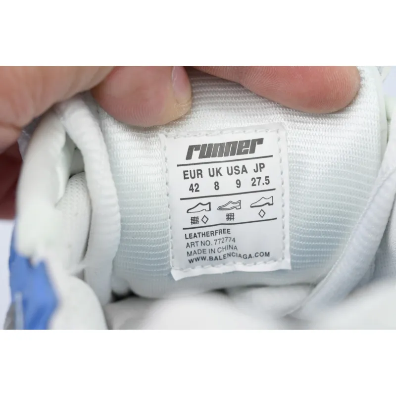 PK God Batch Balenciaga Runner Sneaker 'Worn-Out - Blue Grey' 772774 W3RNY 4912