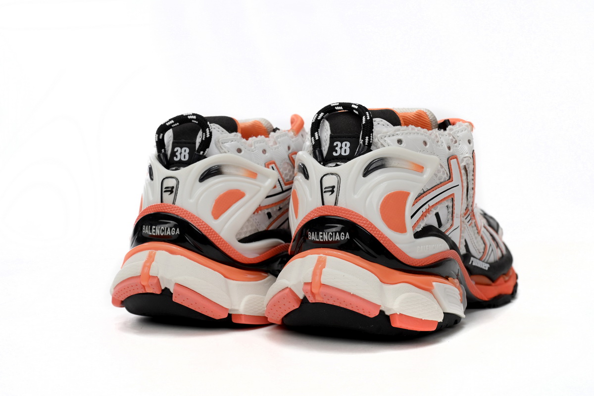 PK God Batch Balenciaga Runner White Orange Black 677402 W3RB7 9051