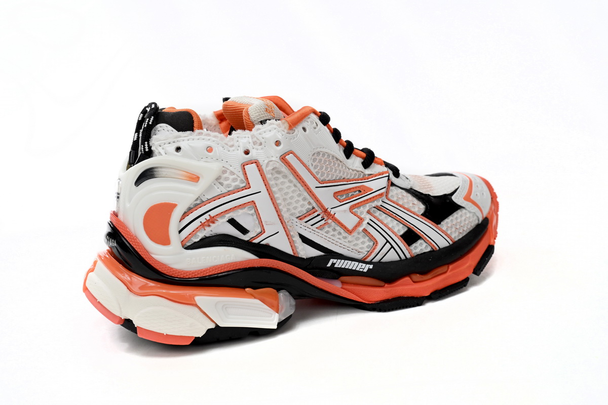 PK God Batch Balenciaga Runner White Orange Black 677402 W3RB7 9051