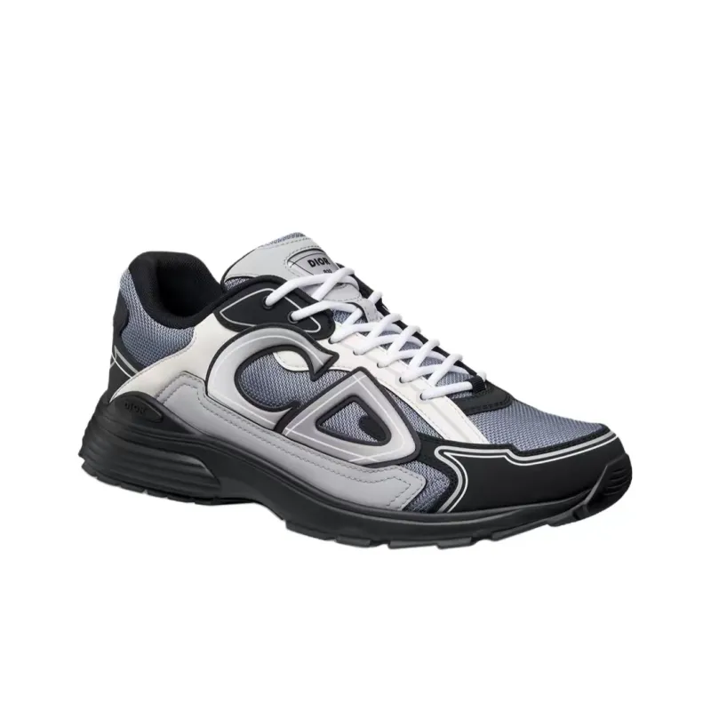 PK God Batch Dior B30 Sneaker Blue Mesh with Gray, White and Black 3SN279ZRB_H068