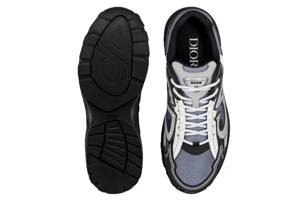 PK God Batch Dior B30 Sneaker Blue Mesh with Gray, White and Black 3SN279ZRB_H068