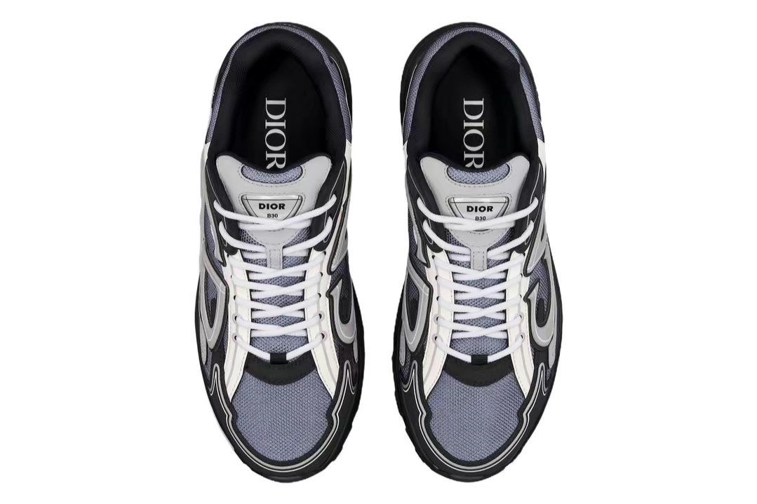 PK God Batch Dior B30 Sneaker Blue Mesh with Gray, White and Black 3SN279ZRB_H068