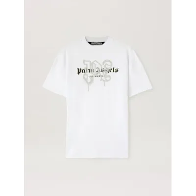 Palm Angels Monogram Spray City T-Shirt Los Angels Black/White 02