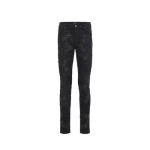 AMIRI Chemist Leather Star Aged Jeans Black
