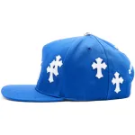 Chrome Hearts Cross Patch Baseball Hat Blue