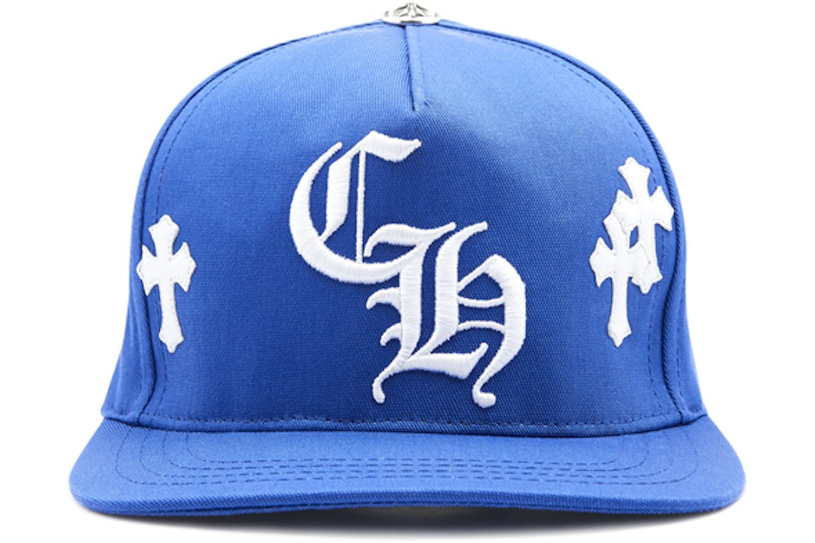 Chrome Hearts Cross Patch Baseball Hat Blue