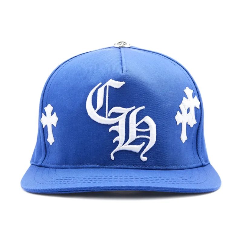 Chrome Hearts Cross Patch Baseball Hat Blue