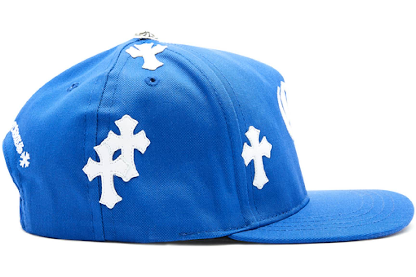 Chrome Hearts Cross Patch Baseball Hat Blue