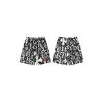 Chrome Hearts Cross Silk Shirt & Shorts Black Set Flaming Lips