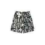Chrome Hearts Cross Silk Shirt & Shorts Black Set Flaming Lips