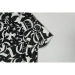 Chrome Hearts Cross Silk Shirt & Shorts Black Set Flaming Lips