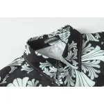 Chrome Hearts Cross Silk Shirt & Shorts Set Black
