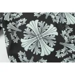 Chrome Hearts Cross Silk Shirt & Shorts Set Black