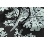 Chrome Hearts Cross Silk Shirt & Shorts Set Black