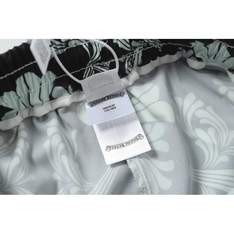 Chrome Hearts Cross Silk Shirt & Shorts Set Black