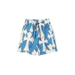 Chrome Hearts Cross Silk Shirt & Shorts Set Blue