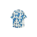 Chrome Hearts Cross Silk Shirt & Shorts Set Blue