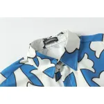 Chrome Hearts Cross Silk Shirt & Shorts Set Blue