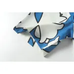 Chrome Hearts Cross Silk Shirt & Shorts Set Blue