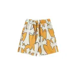 Chrome Hearts Cross Silk Shirt & Shorts Set Orange White