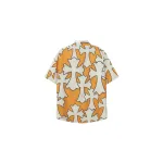 Chrome Hearts Cross Silk Shirt & Shorts Set Orange White