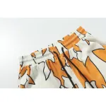 Chrome Hearts Cross Silk Shirt & Shorts Set Orange White