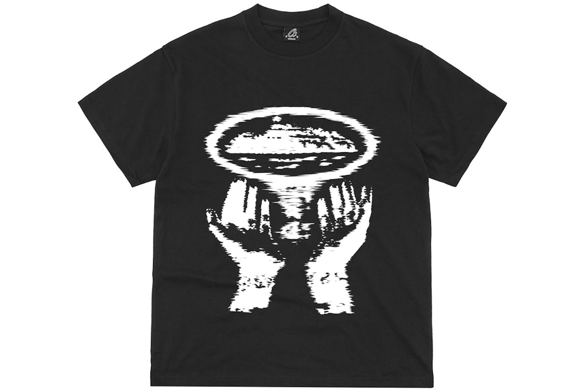 Corteiz Vortex Hands Tee Black/White
