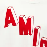 Amiri Flocked Hockey Skater Tee 'Vanilla Ice'