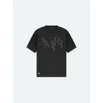 Amiri Staggered Logo T-Shirt 01