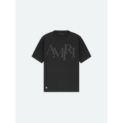 Amiri Staggered Logo T-Shirt 01