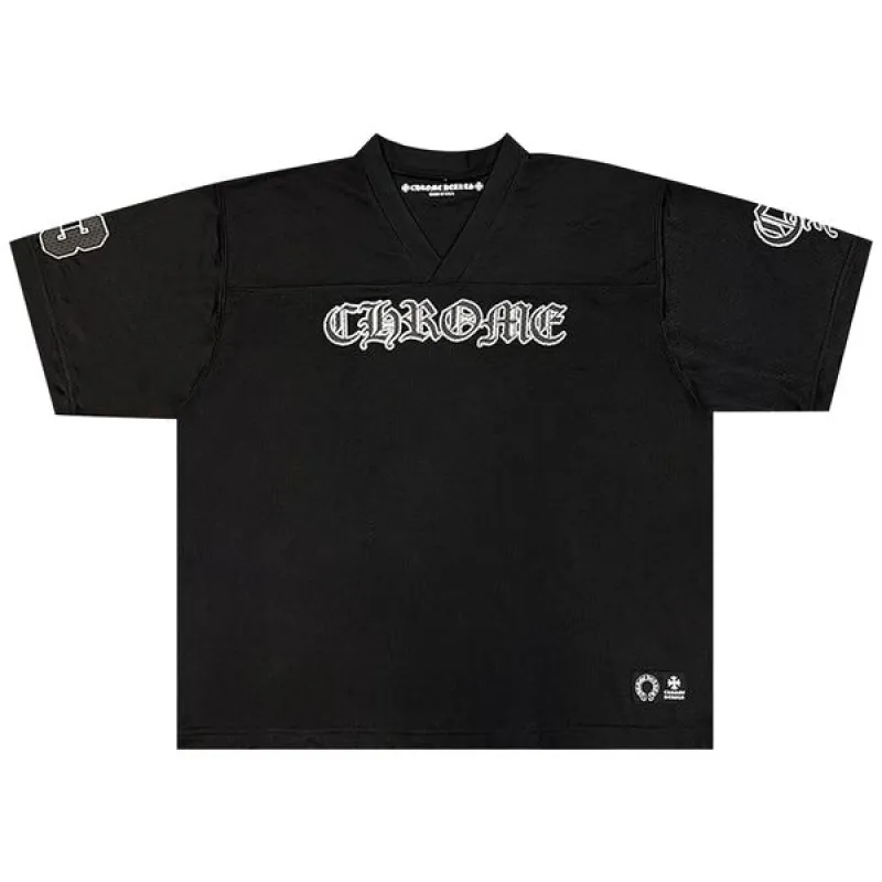 Chrome Hearts Mesh Stadium Football Jersey 'Black'