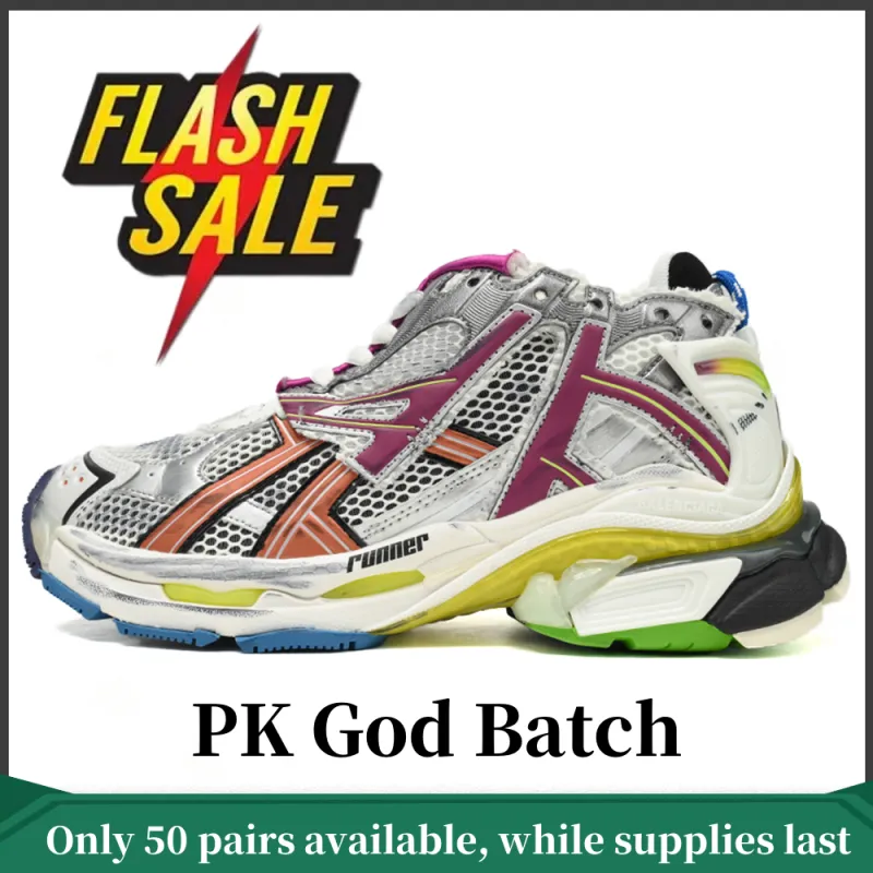 PK God Batch Balenciaga Runner Silver Purple 677403W3RB68123